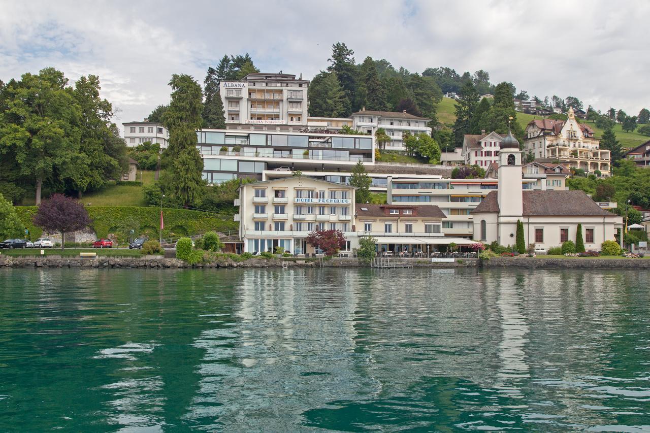 Hotel Riviera Loft Weggis Kültér fotó